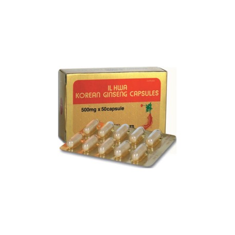 Il HWA Korean Ginseng - 500mg x 50 Capsules - Api-Nature