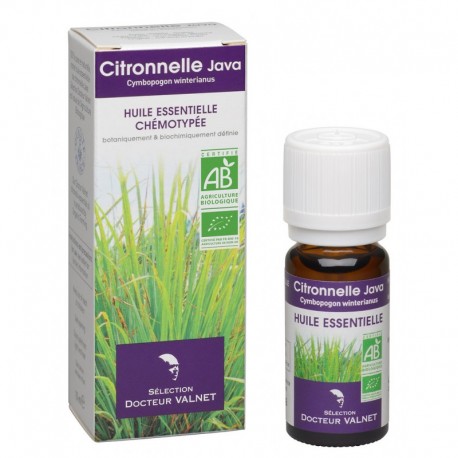 Citronnelle Java, Huile Essentielle 10ml-Docteur Valnet