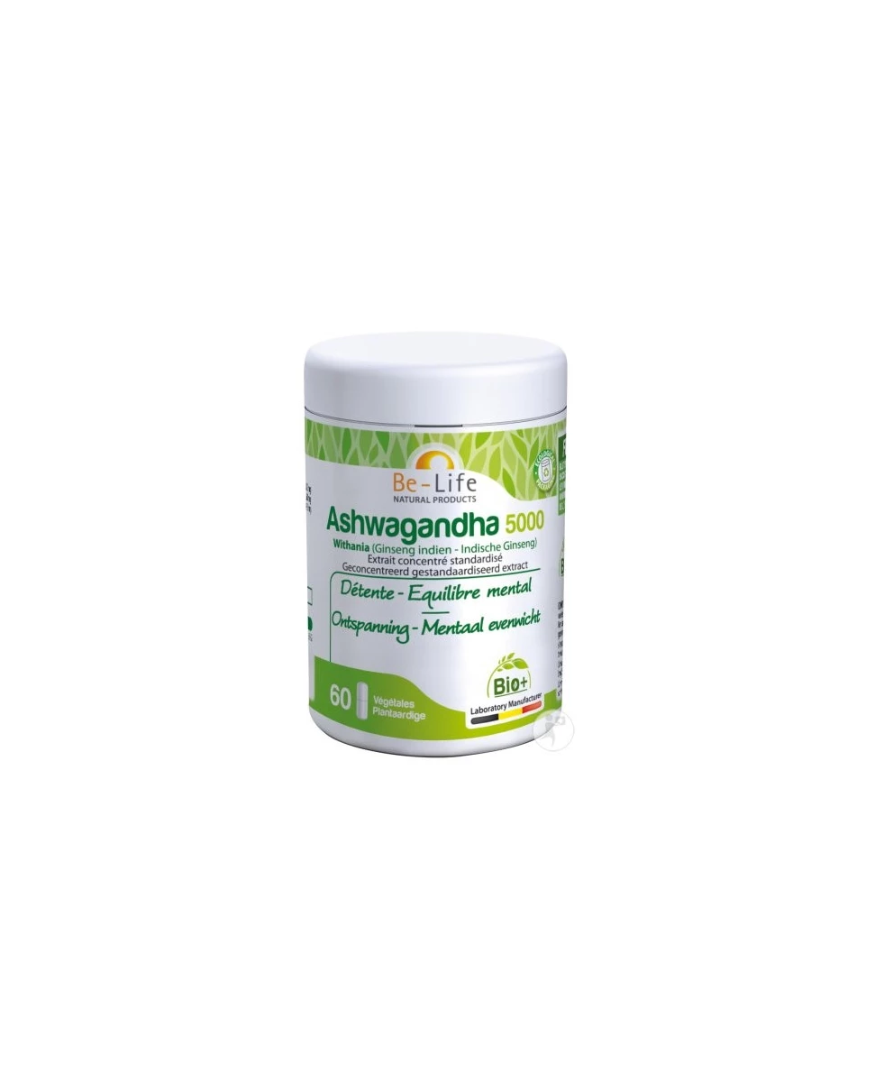Ashwagandha 5000 Bio - 90 gélules - Be-Life