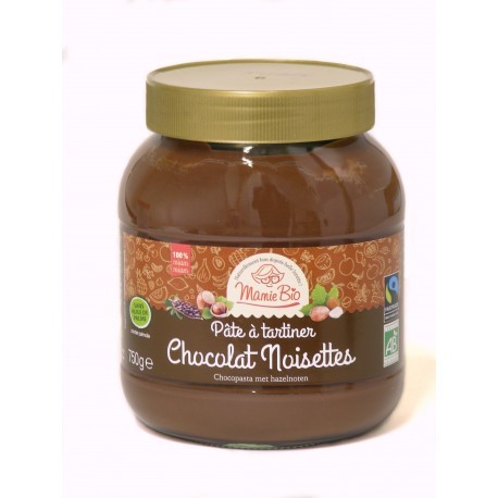 Ma Pâte à tartiner Chocolat Noisettes - 350g - Mamie Bio