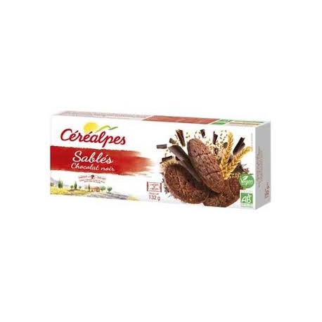 Sablés Chocolat Noir - 132gr - Céréalpes