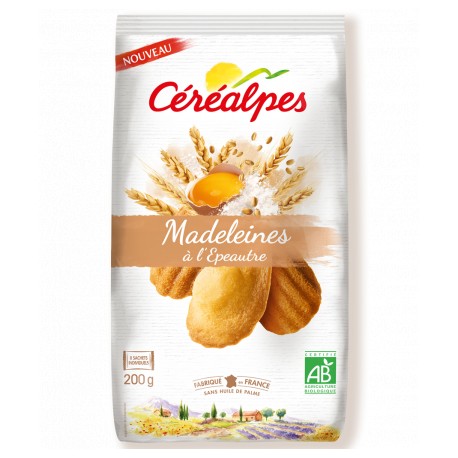 Madeleines à l'Epeautre - 200gr - Céréalpes