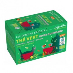 Thé Vert Hiver Gourmand - 20 Sachets - Les Jardins de Gaïa