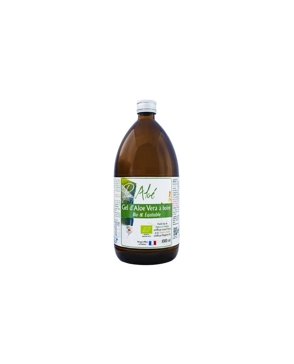 Gel d'Aloe Vera à Boire Bio et Equitable - 1000ml - Pur Aloé