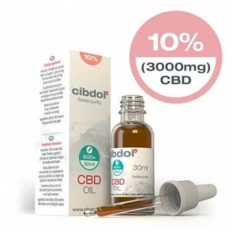 Huile de CBD Bio 10% - 10ml - Cibdol