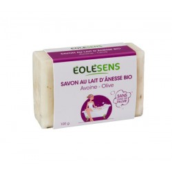 Savon au Lait d'Ânesse Bio Avoine/Olive - 100gr - Eolésens