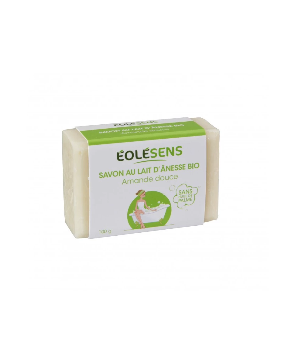 Savon au Lait d'Ânesse Bio Amande Douce - 100gr - Eolésens