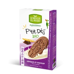 P'tit Déj' Bio céréales et chocolat 190g-Le Moulin du Pivert