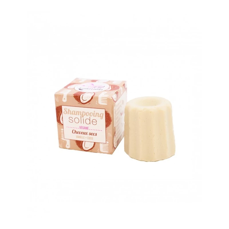 Shampooing Solide Cheveux Secs Vanille/Coco - Lamazuna