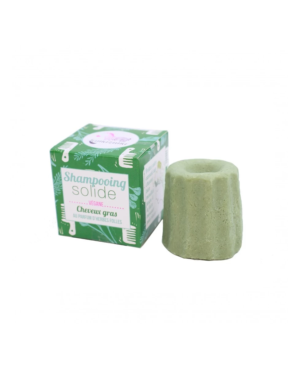 Shampooing Solide Cheveux Gras au Parfum d'Herbes Folles  - Lamazuna