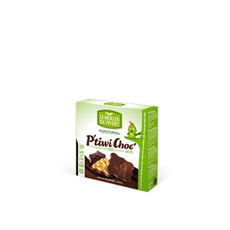 P'tiwi Choc' Bio Chocolat Noir 125g-Le Moulin du Pivert