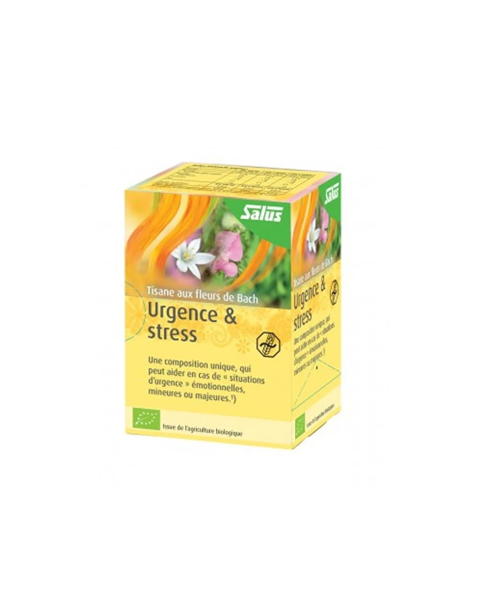 Tisane Urgence & Stress aux Fleurs de Bach - 15 Infusettes - Salus