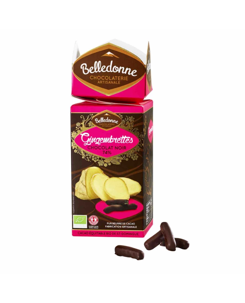 Gingembrettes Chocolat Noir 74% - 100gr - Belledonne