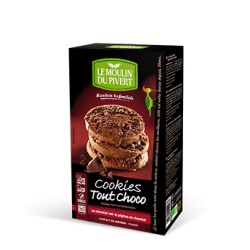 Cookies Tout Choco Bio 175g-Le Moulin du Pivert