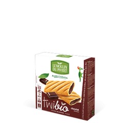 TwiBio Chocolat, Biscuits fourrés Bio 150g-Le Moulin du Pivert