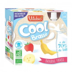 Cool Brassé Banane Fraise - 4x85gr - Vitabio