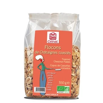 Flocons de Châtaignes toastés, Celnat, 350g