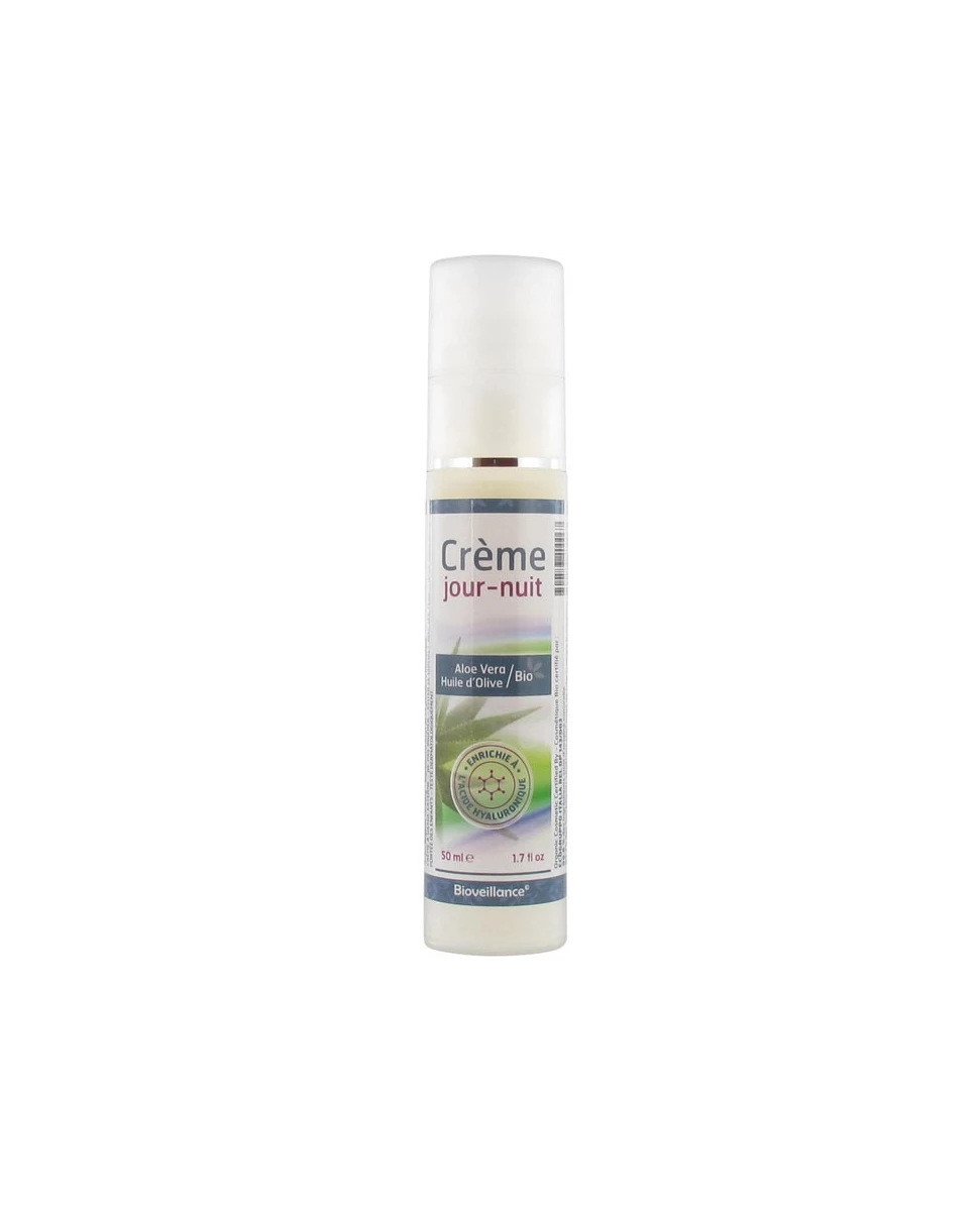 Crème de JourNuit Aloé Vera et Acide Hyaluronique - 50ml - Bioveillance