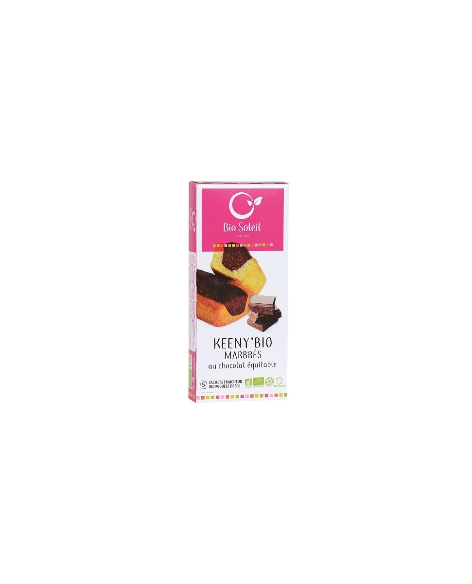 Keeny'Bio Marbré au Chocolat Equitable - 5 pièces - Bio Soleil