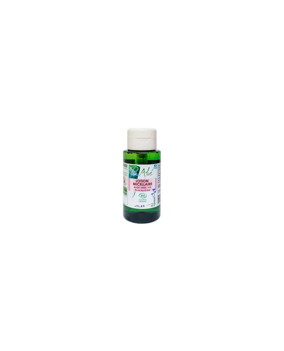 Lotion Micellaire Aloe Vera 76% Bio et Equitable - 250ml - Pur Aloé