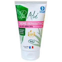 Crème Réparatrice Aloé Vera 70% Bio et Equitable - 150ml - Pur Aloé