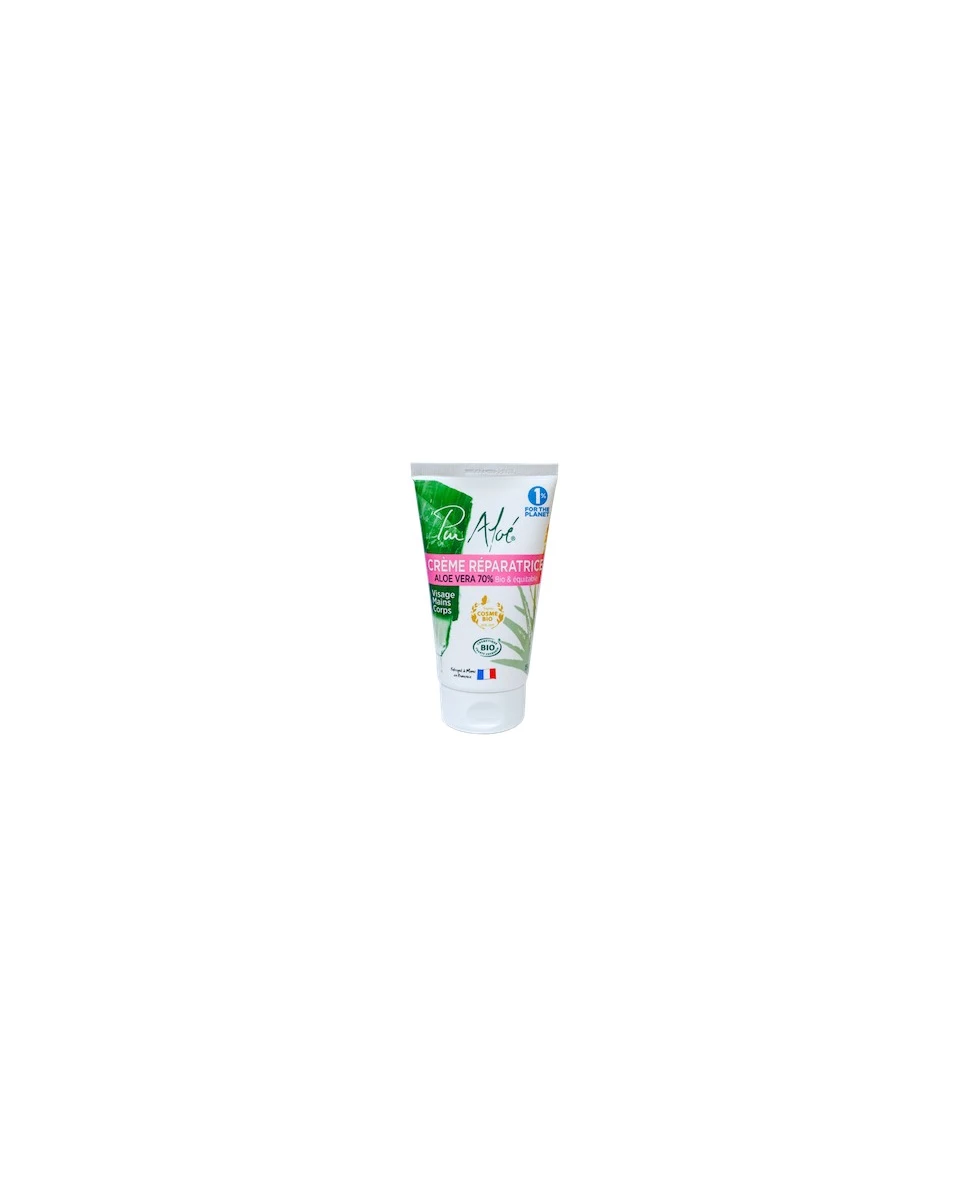 Crème Réparatrice Aloé Vera 70% Bio et Equitable - 150ml - Pur Aloé