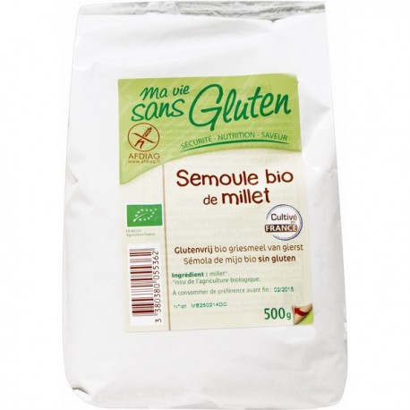 Semoule Bio de Millet 500g-Ma Vie Sans Gluten