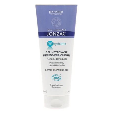 Gel Nettoyant Dermo-Fraîcheur "REhydrate" - 200mL - Eau Thermale Jonzac