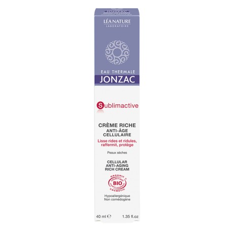 Crème Riche Jeunesse Immédiate "Sublimactive" - 40ml - Eau Thermale de Jonzac