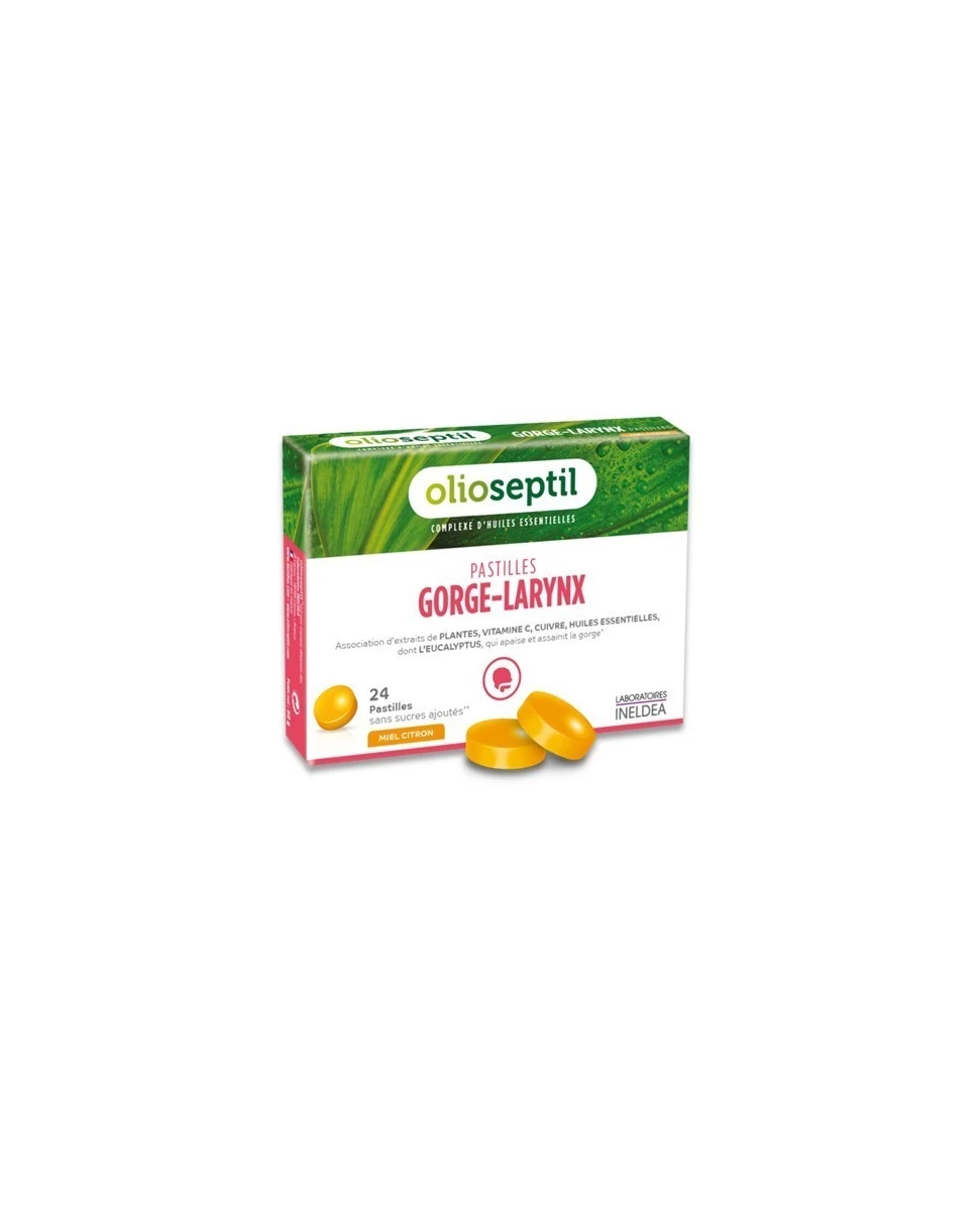 Olioseptil Gorge-Larynx - 24 Pastilles - Laboratoires Ineldea
