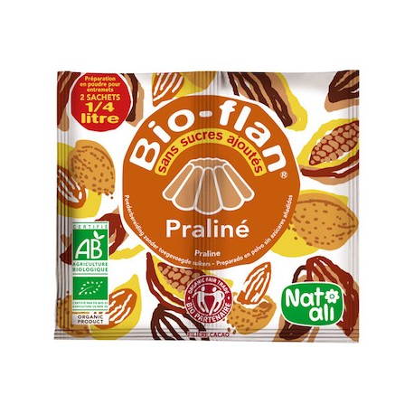 Bio-Flan Praliné - 2x10gr - Nat Ali