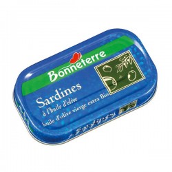 Sardines à l'Huile d'Olive Vierge Extra Bio - 46gr - Bonneterre