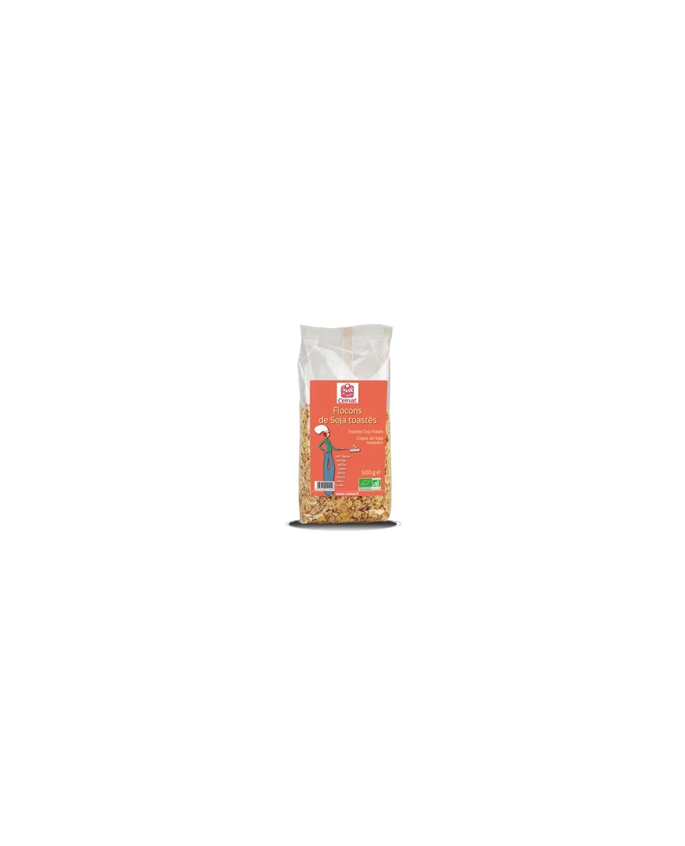 Flocons de Soja toastés, Celnat, 500g