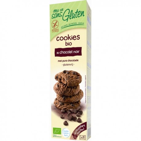 Cookies Bio au Chocolat Noir 150g-Ma Vie Sans Gluten