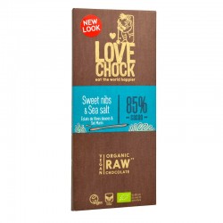Tablette de Chocolat Cru aux Feves Douces et Sel Marin - Lovechock