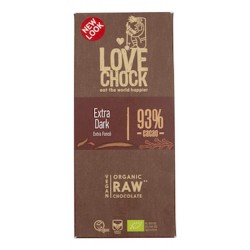 Tablette de Chocolat Cru 93% Cacao - 70gr - Lovechock