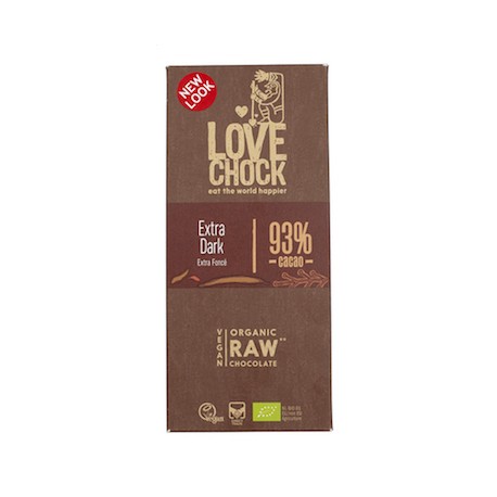 Tablette de Chocolat Cru 93% Cacao - 70gr - Lovechock