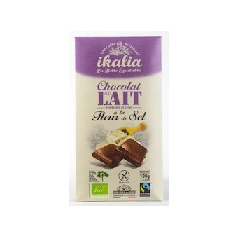 Chocolat au Lait à la Fleur de Sel - 100gr - Ikalia