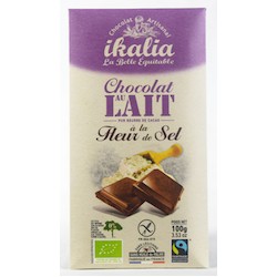 Chocolat au Lait à la Fleur de Sel - 100gr - Ikalia