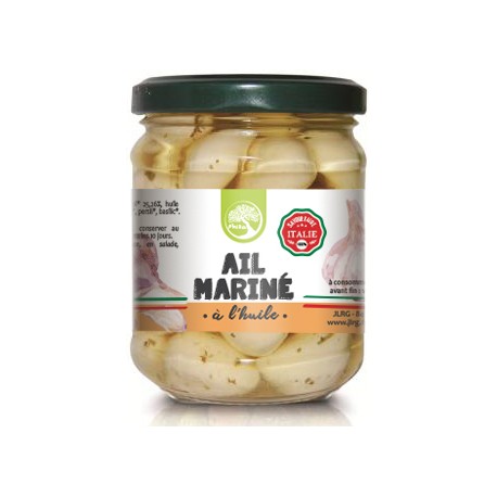 Ail Mariné à l'Huile Bio - 190g - Philia