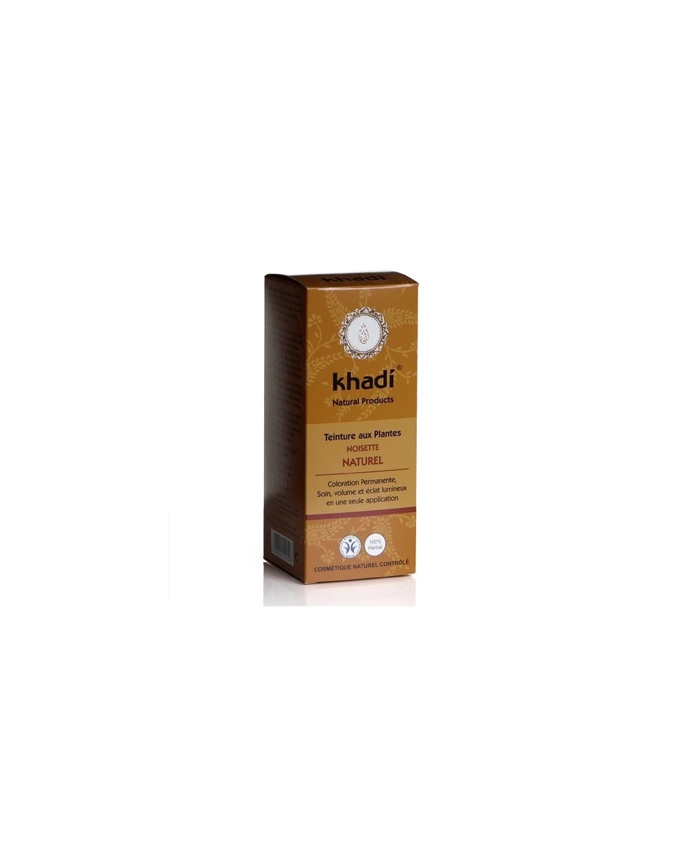 Coloration Végétale Noisette Naturel Châtain Foncé - 100g - Khadi
