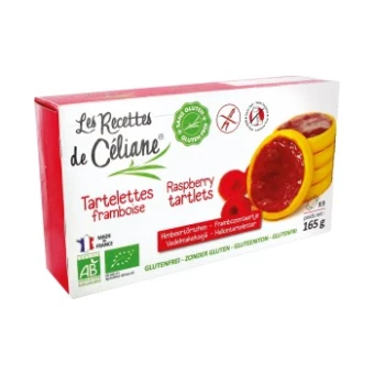 Tartelettes Framboise Sans Gluten 165g-Les Recettes de Céliane