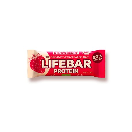 Lifebar Protein Strawberry - 47g - Lifefood