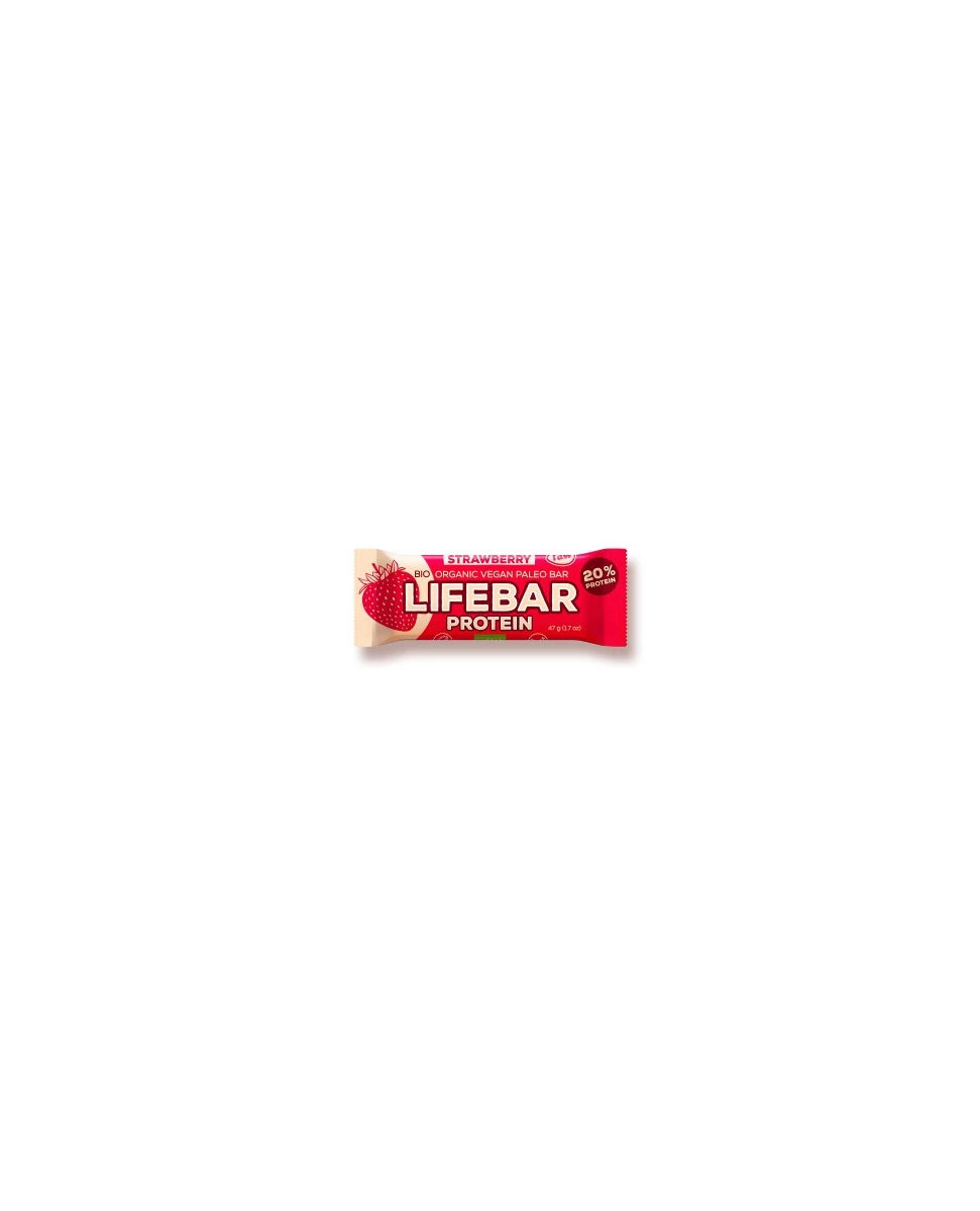 Lifebar Protein Strawberry - 47g - Lifefood