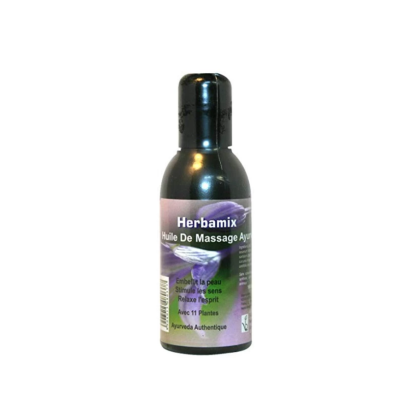 Huile de Massage Ayurvedique aux 11 plantes - 100ml - Herbamix