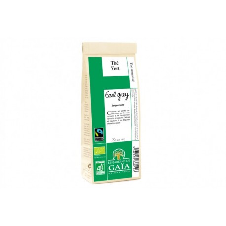 Earl Grey, Thé Vert 100g-Les Jardins de Gaia