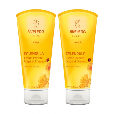 Lot de 2 Crèmes Lavante Corps et Cheveux- Le 2ème à 40% - 2x200ml - Weleda