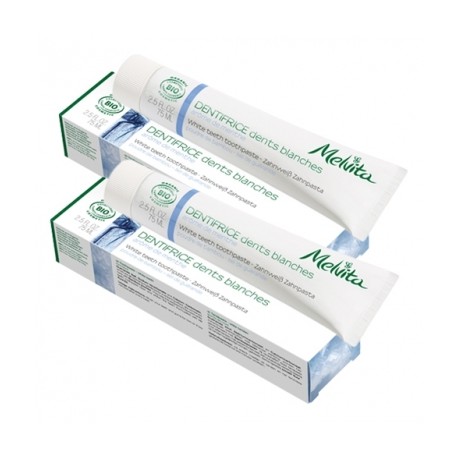 Dentifrice Dents Blanches - 2x75ml - Melvita