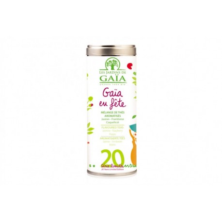 Gaia en fête, Thé Vert et Noir 100g-Les Jardins de Gaia