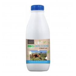 Lait Demi-Ecrémé Stérilisé UHT Bio - 1L - Natur'Avenir